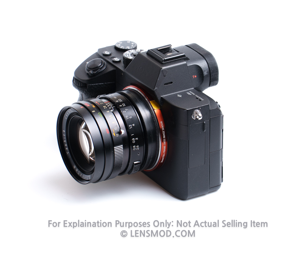 Yashica Electro 35 GTN Yashinon 45mm F1.7 Modified Lens for Sony E
