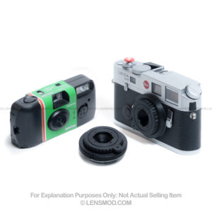 LensMod Snappor 30mm f/16 Leica M-Mount Lens from Fujifilm QuickSnap Disposable Film Camera