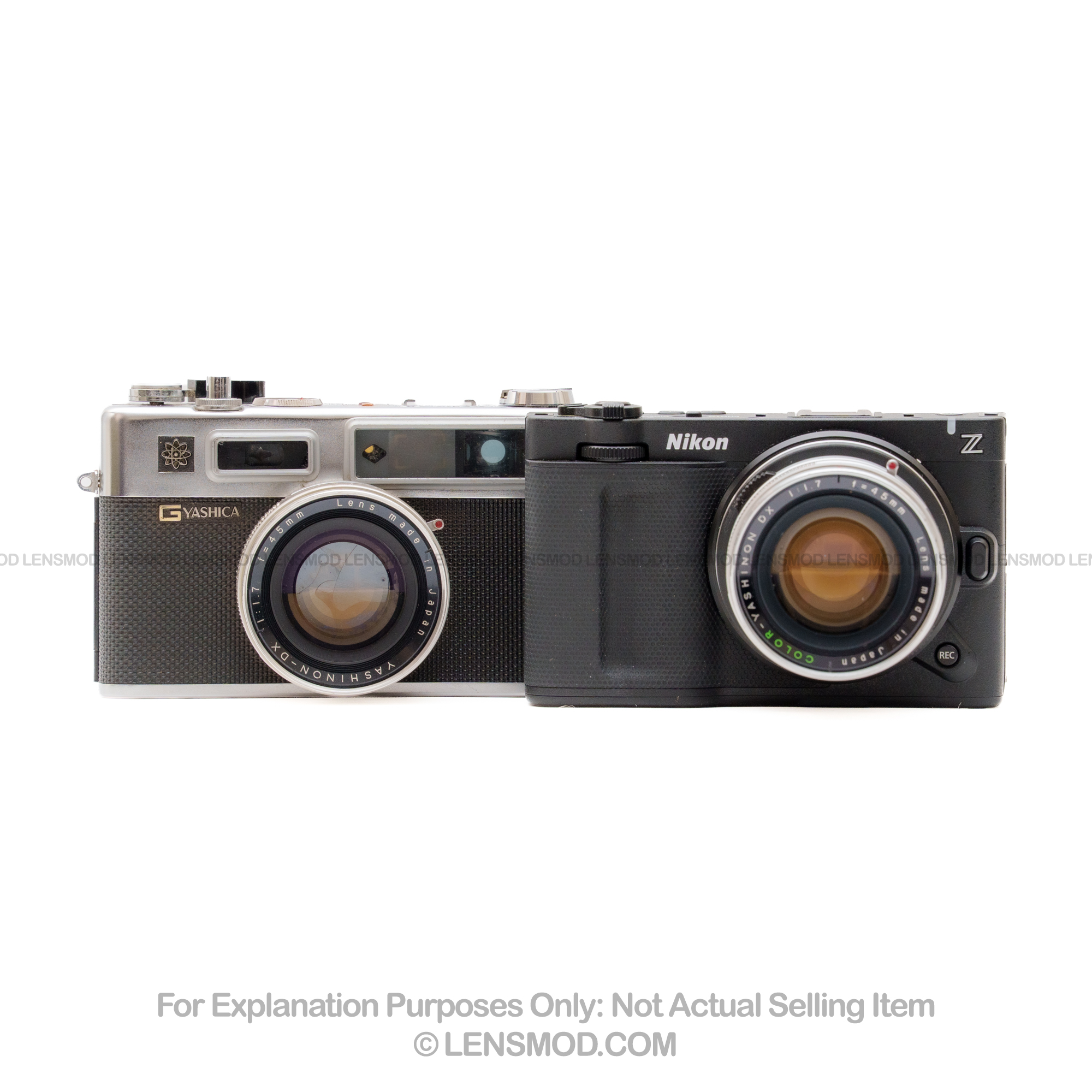 Yashinon DX 45mm f/1.7 Silver Modified to Nikon Z-Mount - Image 2
