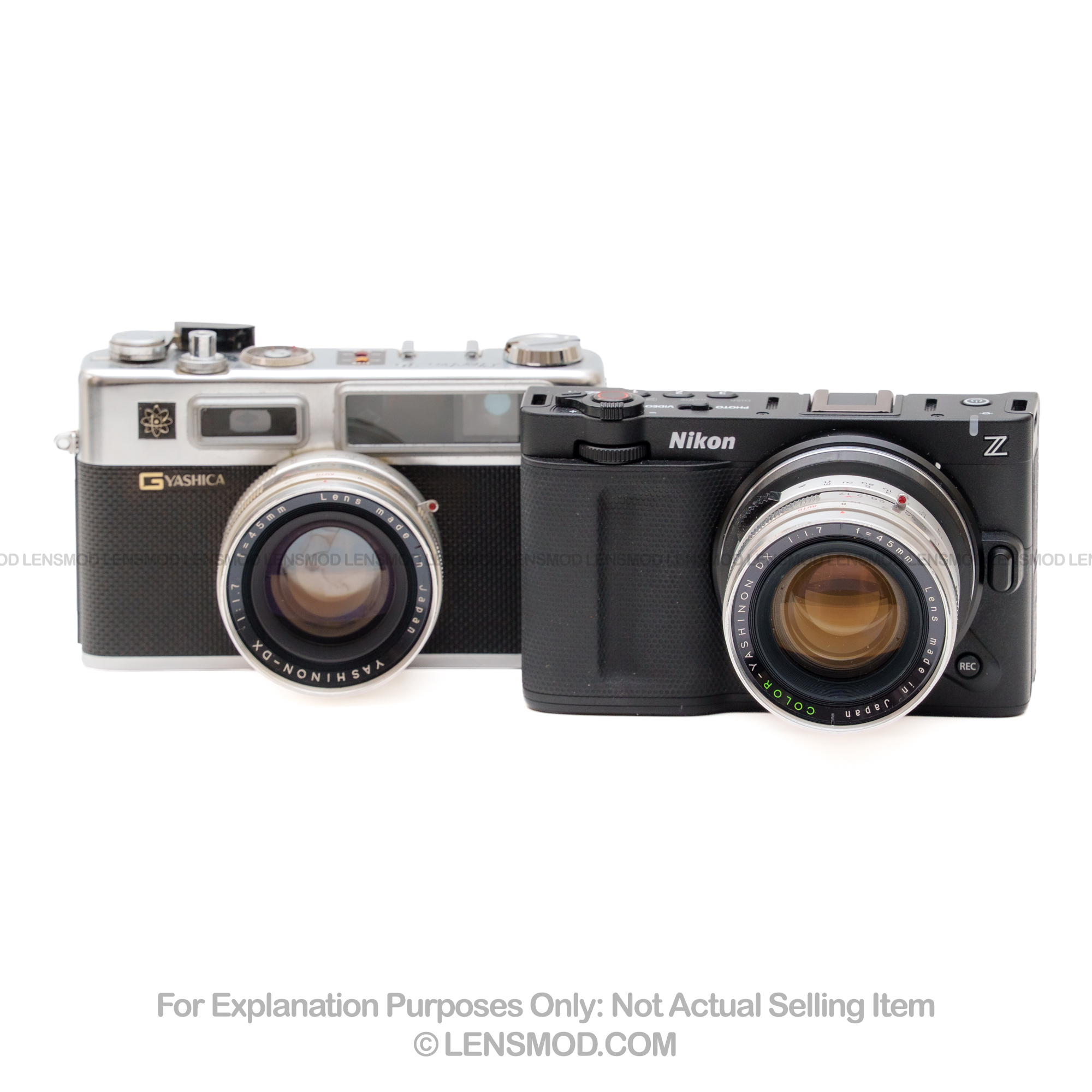 Yashinon DX 45mm f/1.7 Silver Modified to Nikon Z-Mount - Image 3