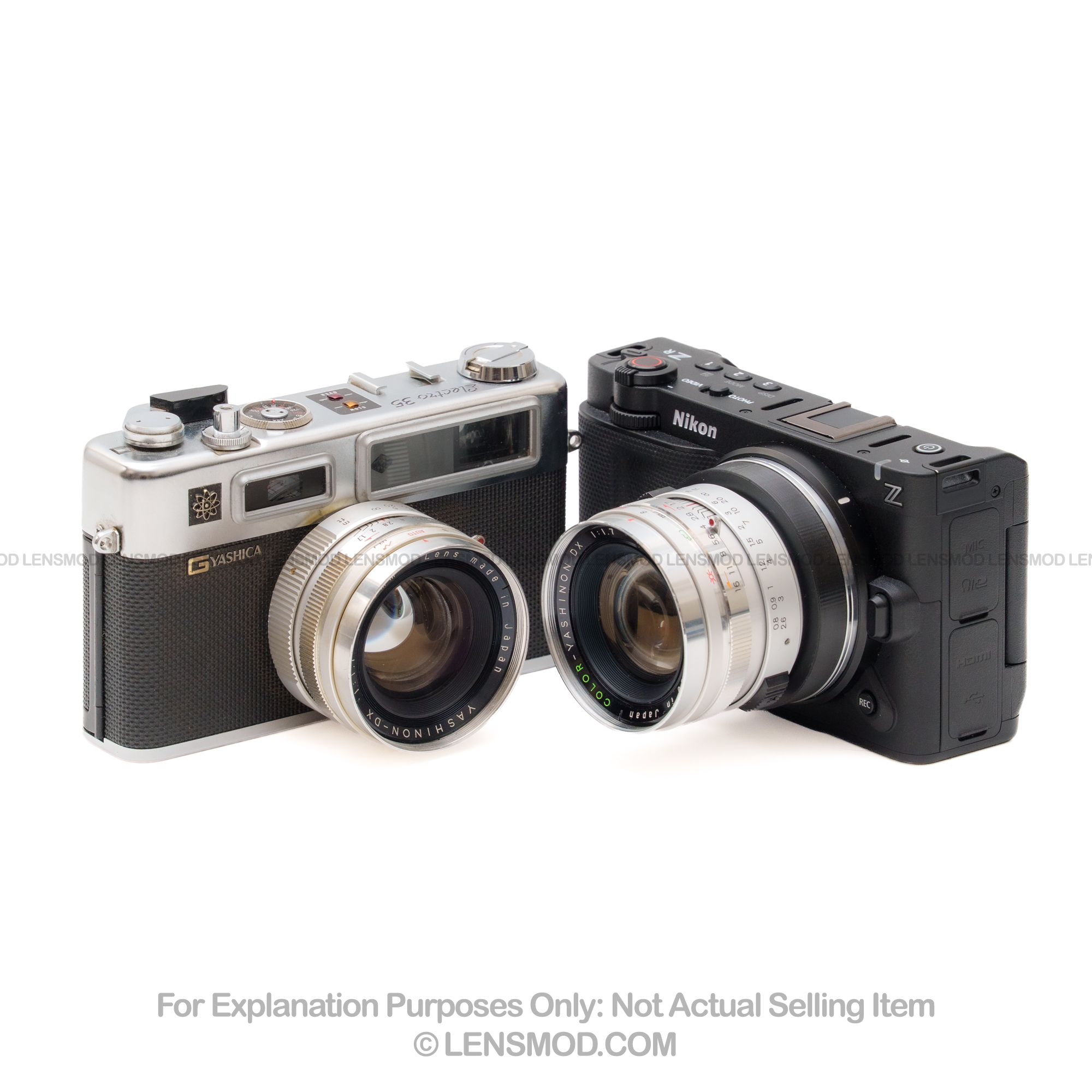 Yashinon DX 45mm f/1.7 Silver Modified to Nikon Z-Mount - Image 4