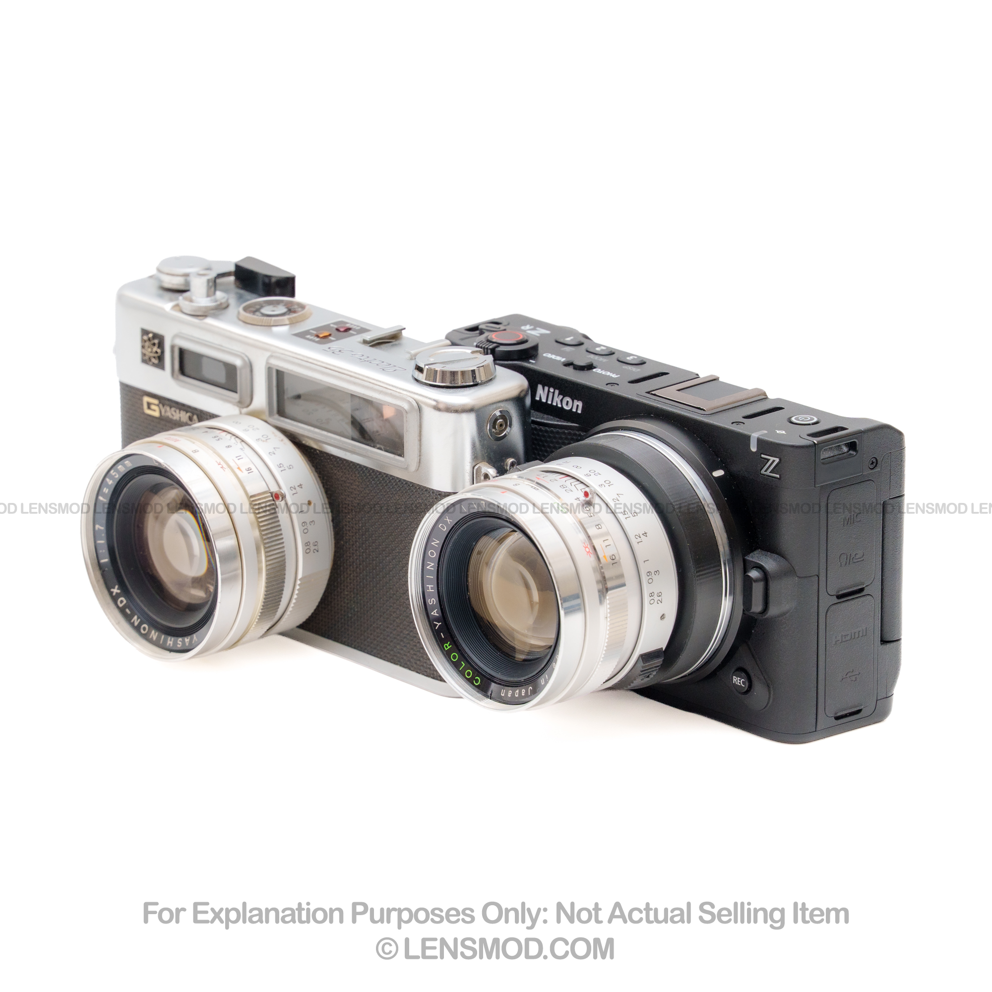 Yashinon DX 45mm f/1.7 Silver Modified to Nikon Z-Mount - Image 5