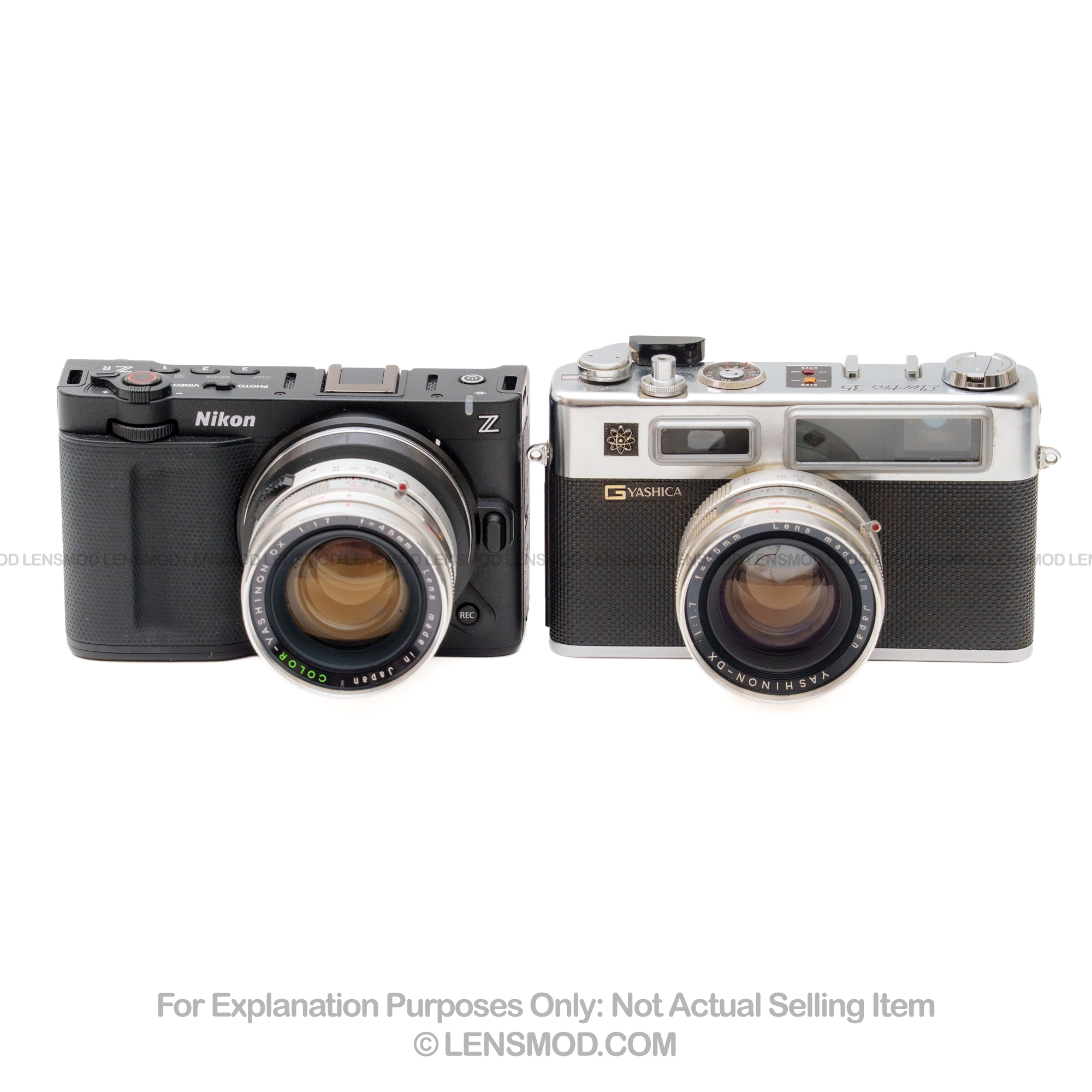 Yashinon DX 45mm f/1.7 Silver Modified to Nikon Z-Mount - Image 7