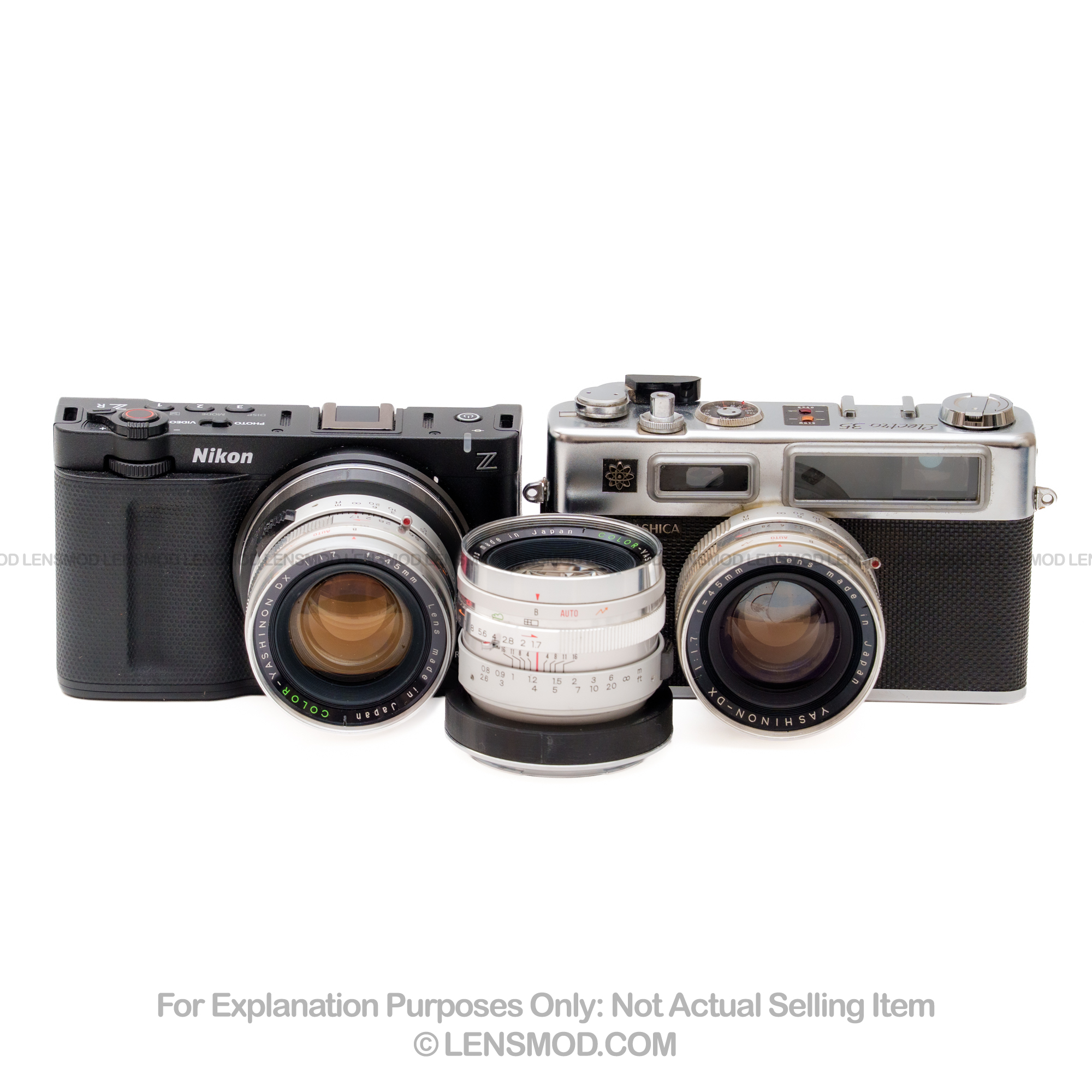 Yashinon DX 45mm f/1.7 Silver Modified to Nikon Z-Mount - Image 8