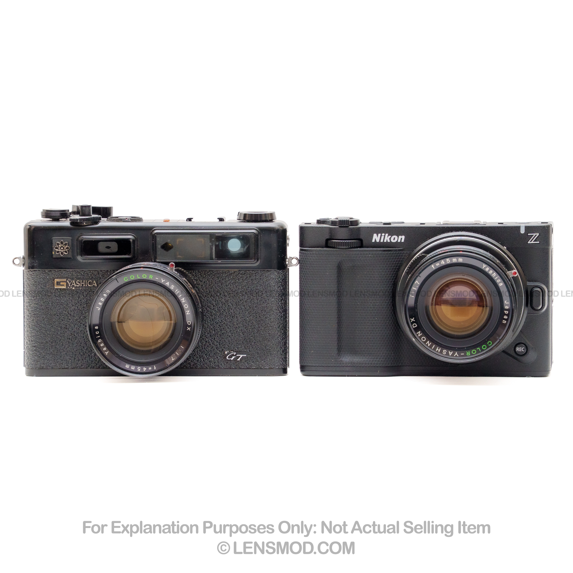 Yashinon DX 45mm f/1.7 Black Modified to Nikon Z-Mount - Image 2
