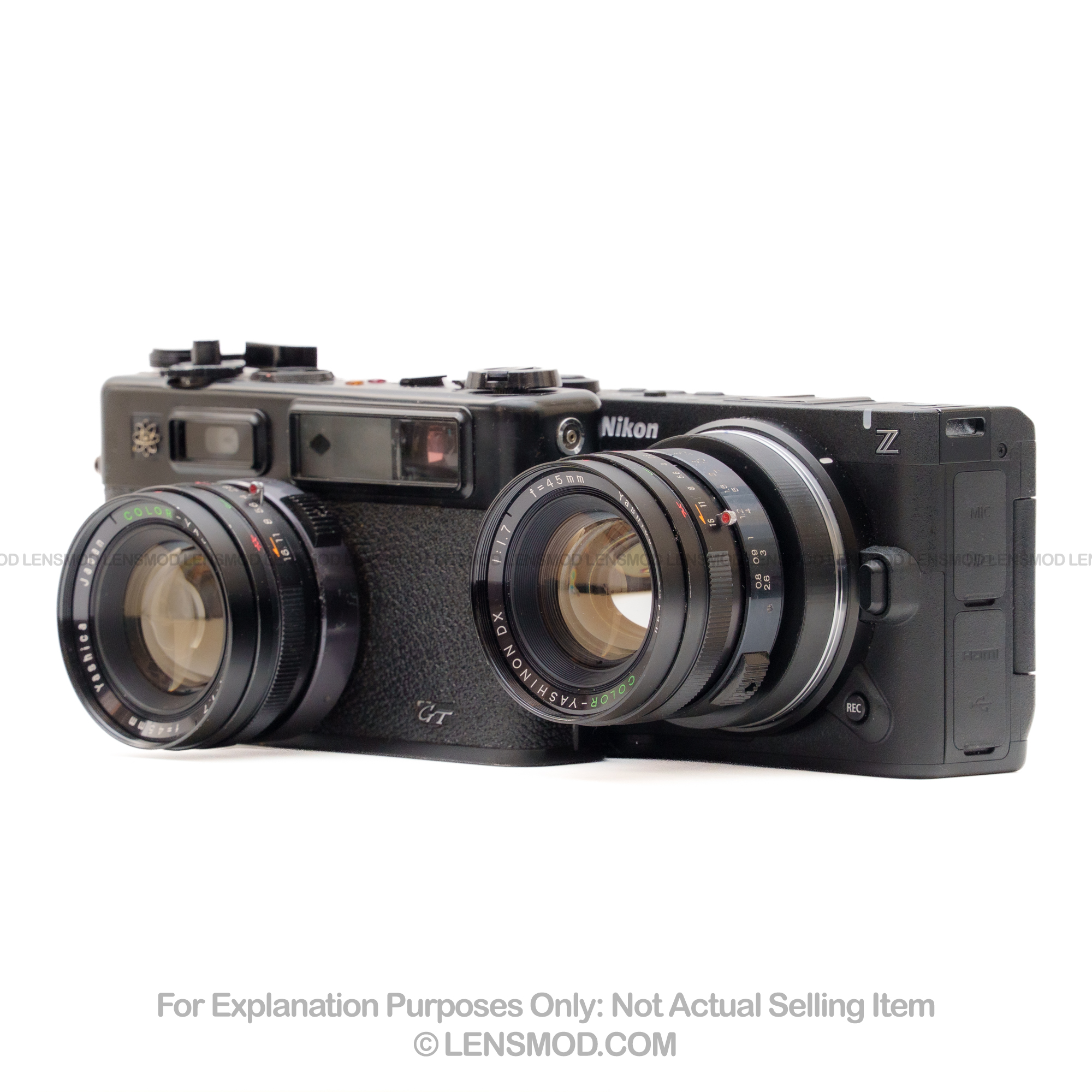Yashinon DX 45mm f/1.7 Black Modified to Nikon Z-Mount - Image 6