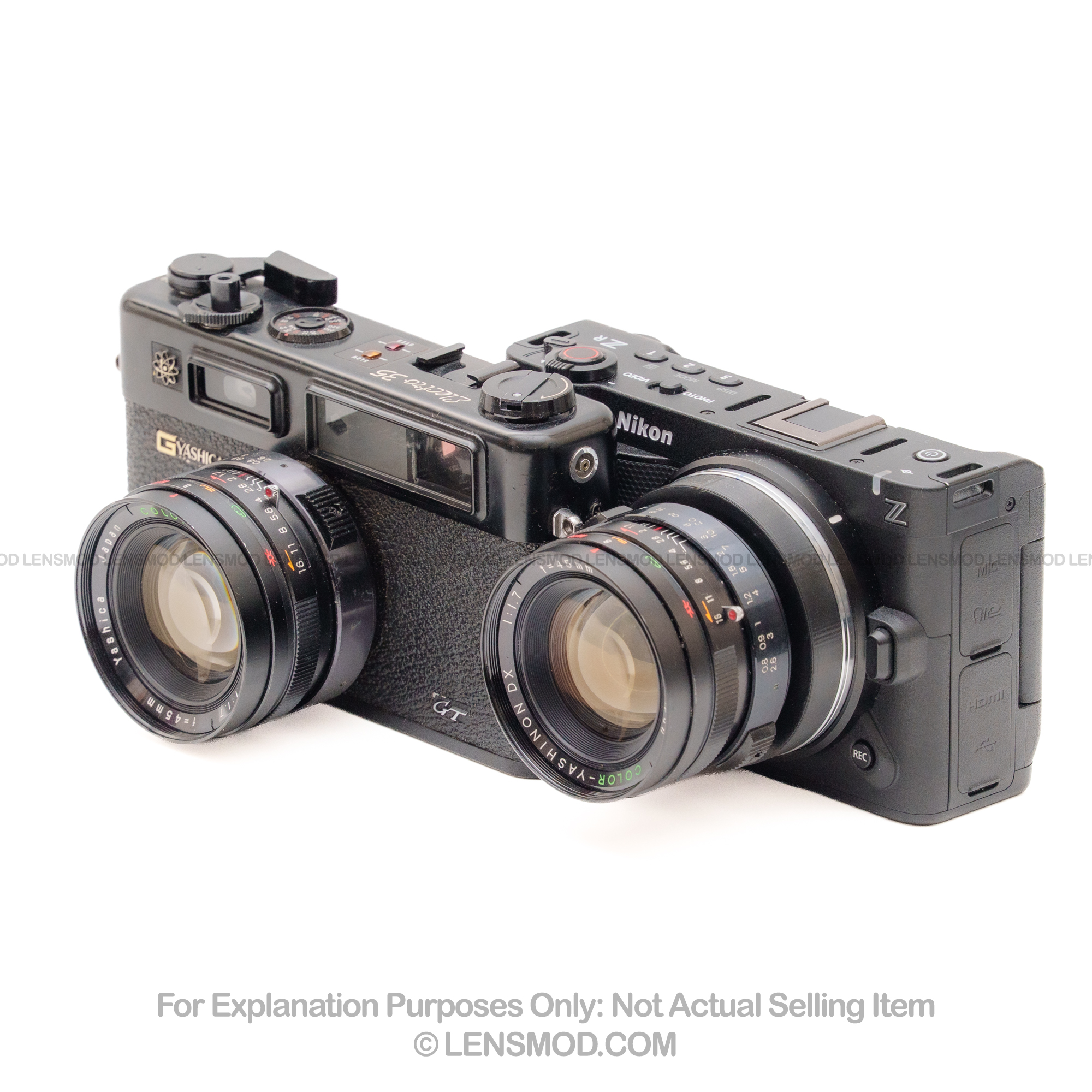 Yashinon DX 45mm f/1.7 Black Modified to Nikon Z-Mount - Image 7