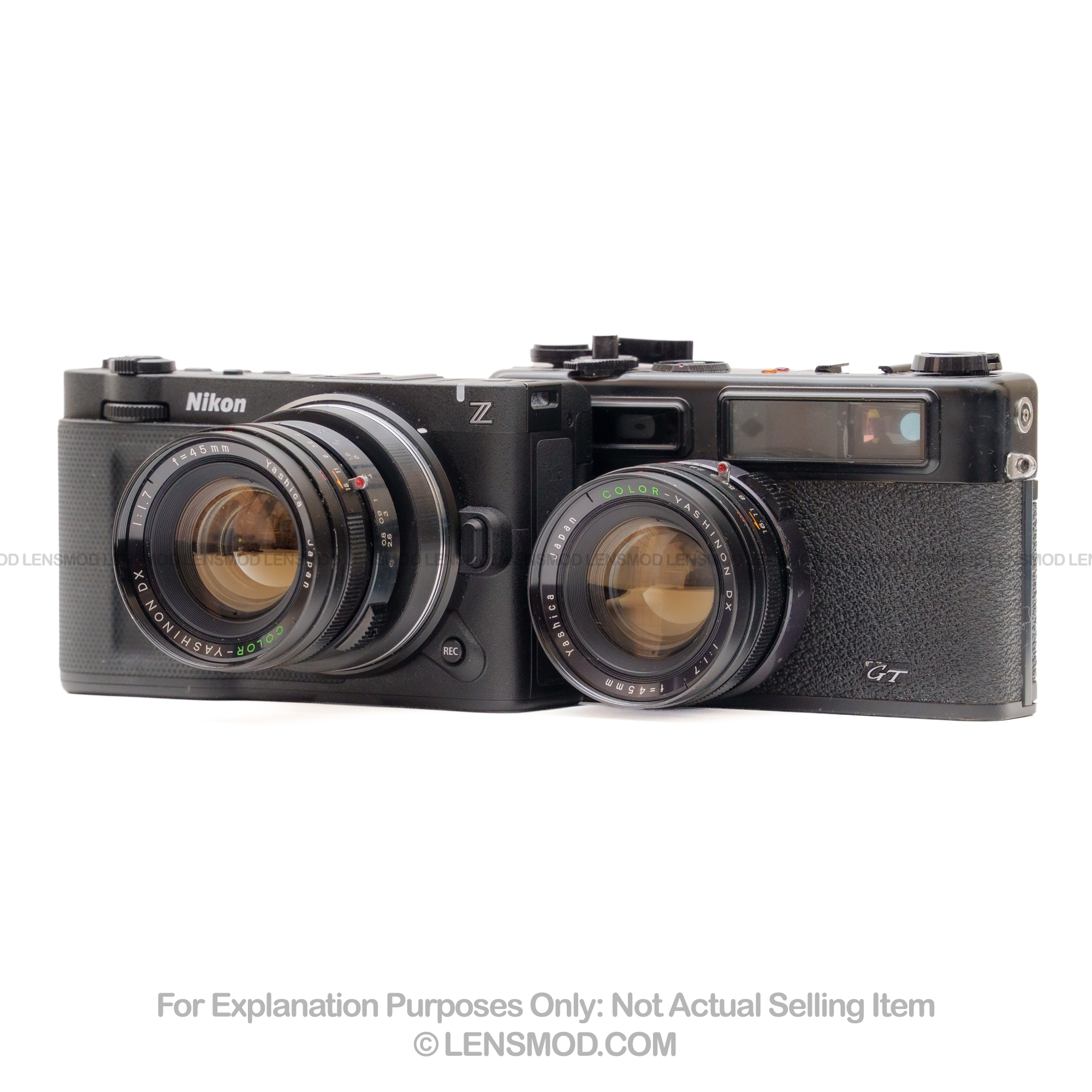 Yashinon DX 45mm f/1.7 Black Modified to Nikon Z-Mount - Image 8