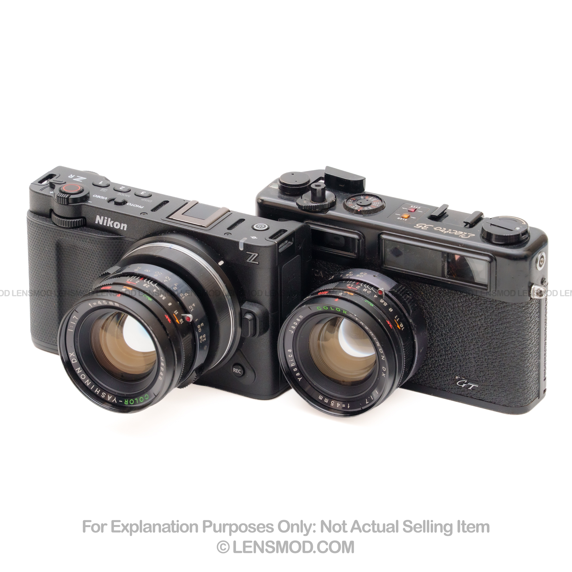 Yashinon DX 45mm f/1.7 Black Modified to Nikon Z-Mount - Image 9