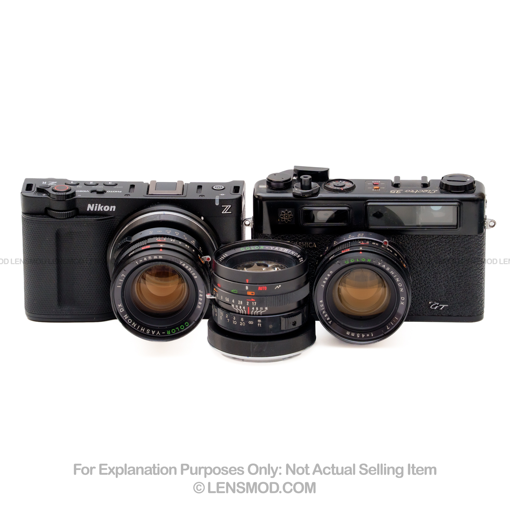 Yashinon DX 45mm f/1.7 Black Modified to Nikon Z-Mount - Image 11